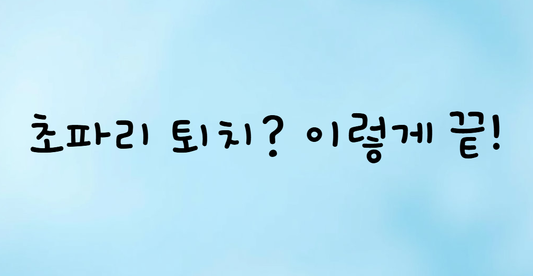 초파리 퇴치